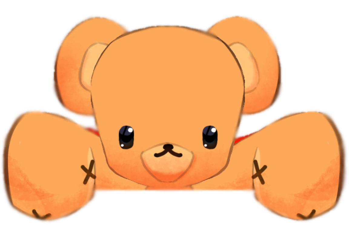 cute illustrated teddy bear