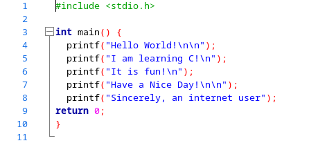 coding hello world