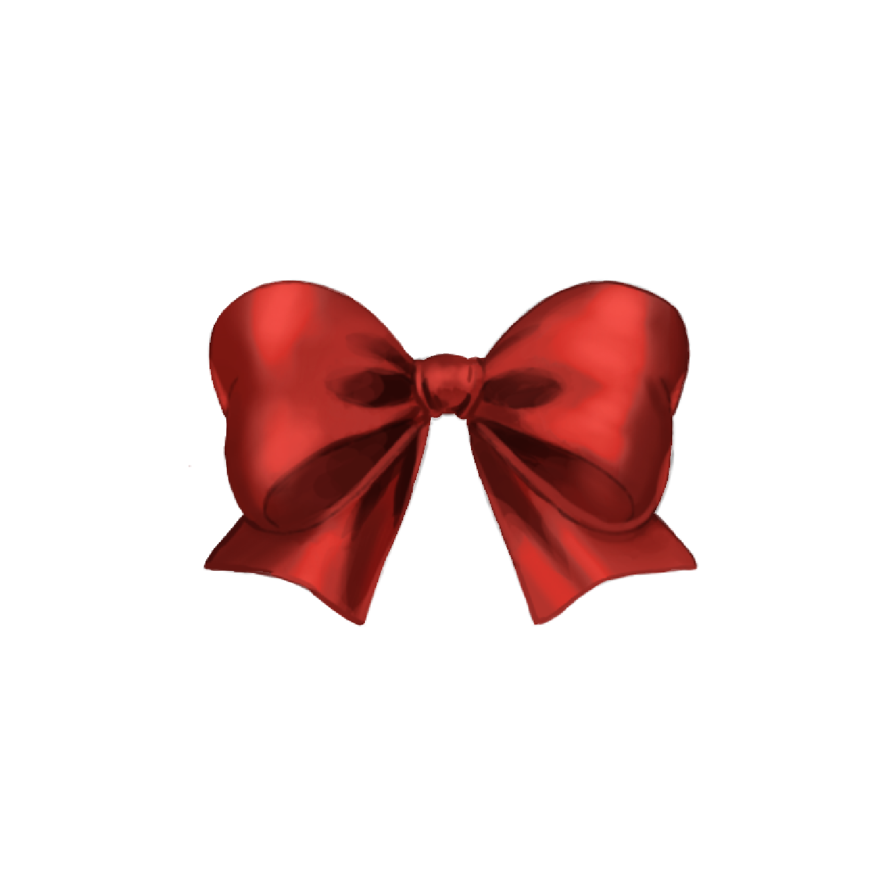 illustrated red bow